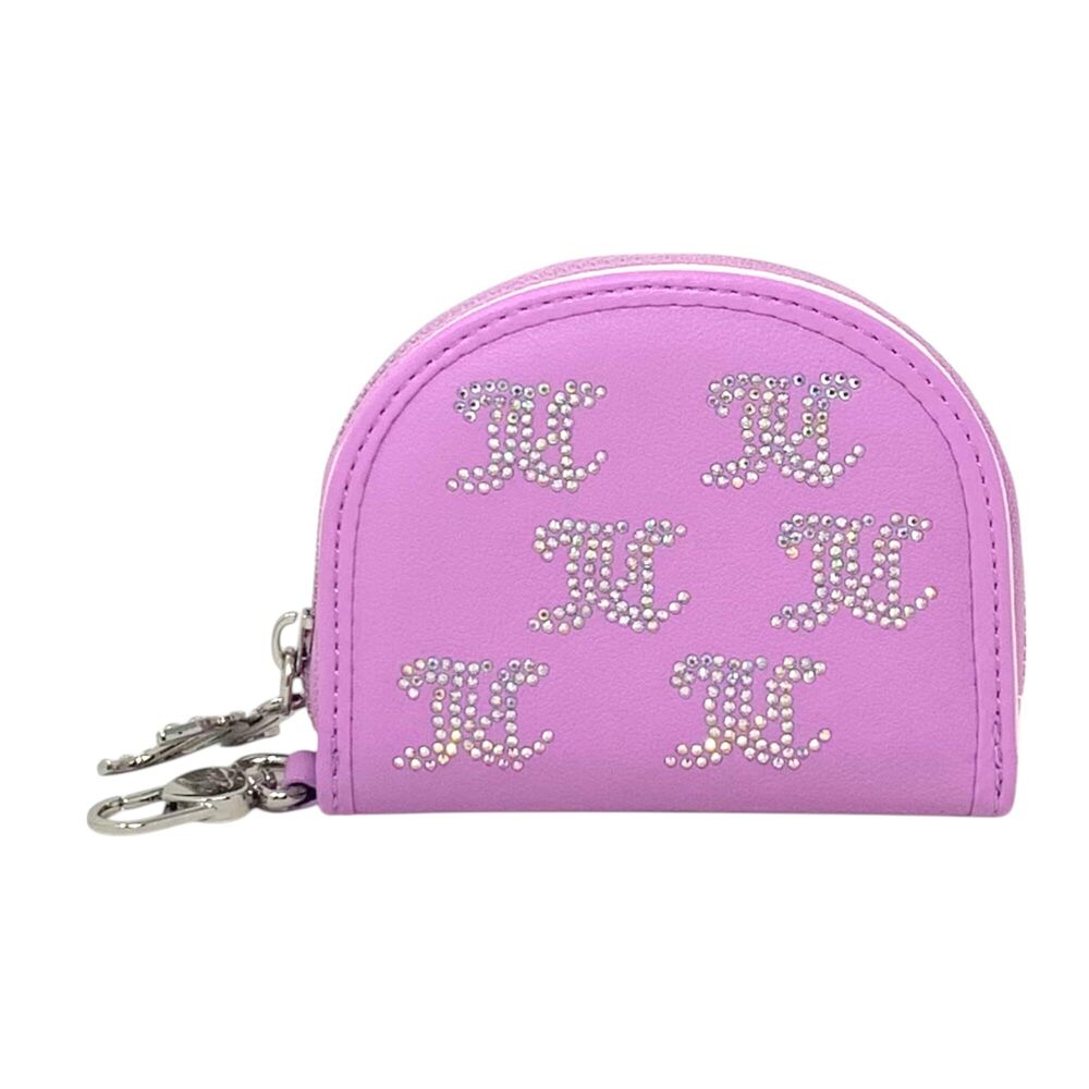 8816 Half Moon Card Case with Mirror Inside and Clip Take the Lead Violet